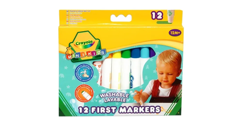 Vedd meg online Crayola mini kids 12db-os tompa hegyű filctoll készlet
